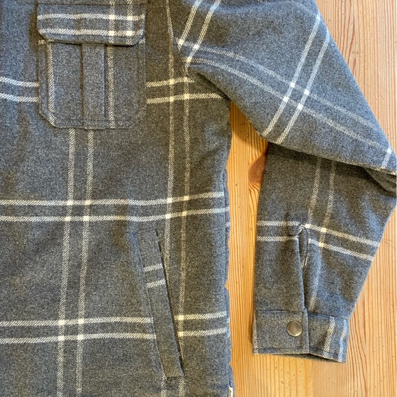 Katin Crosby mens sherpa lined zip front flannel, size Small - Picture 3 of 5